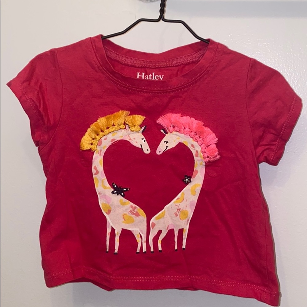 Hatley Giraffe heart shirt
